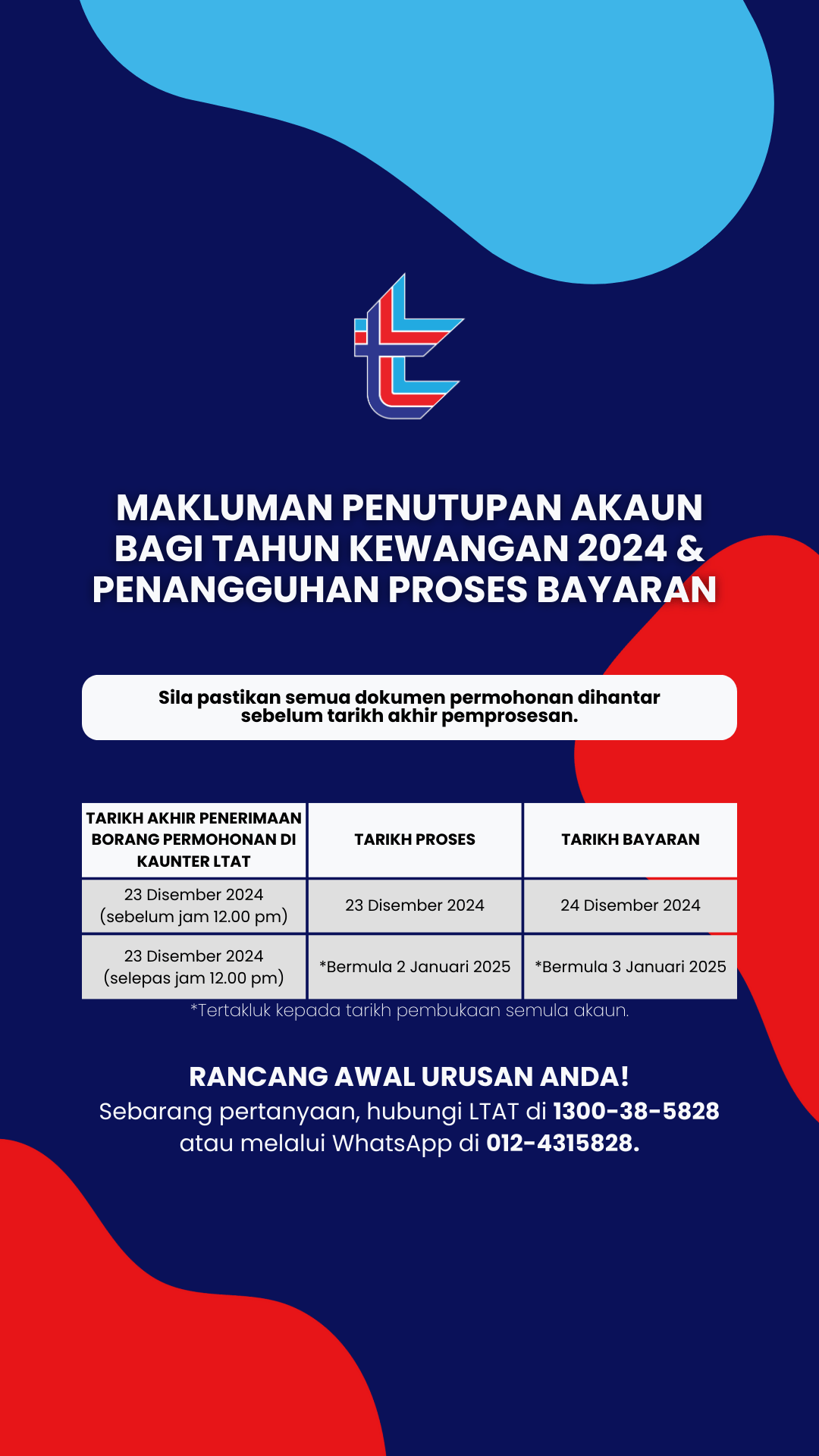 Notis Penutupan Akaun Bulanan & Tahunan 2024 (1080 x 1920 px)